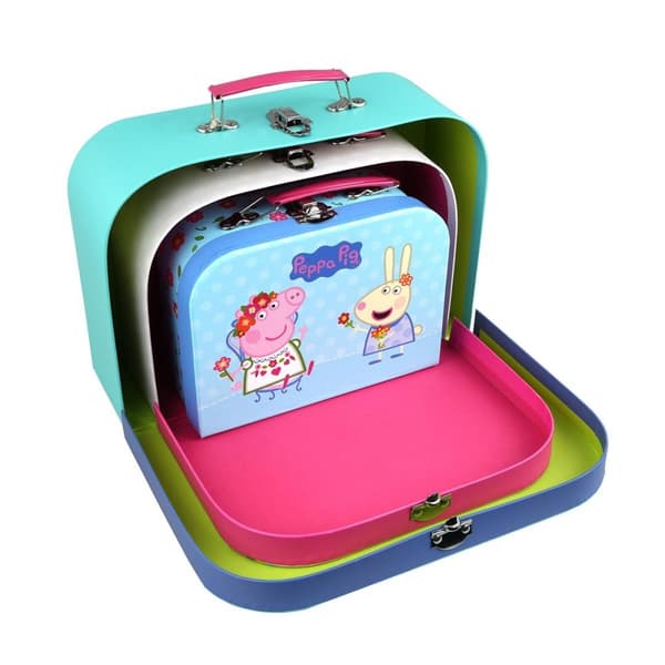 Barbo Toys Peppa Pig Kofferter 3 stk sett assortert