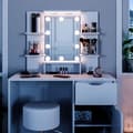 Miniatyrbild 5 av 6: Vicco Ruben vitt sminkbord, sminkbord, sminkbyrå, byrå