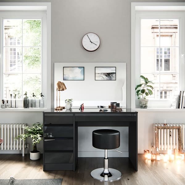 Vicco Sminkbord Sminkbord Sminkbord kista Sherry antracit Spegel (pall)