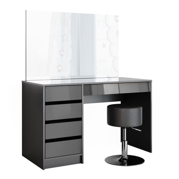 Vicco Sminkbord Sminkbord Sminkbord kista Sherry antracit Spegel (pall)