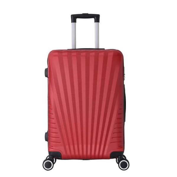 Valise Soute - TROLLEY ADC - 65x40x25cm - Hårdskal ABS - 4 Hjul 360° - Kombinationslås - Röd