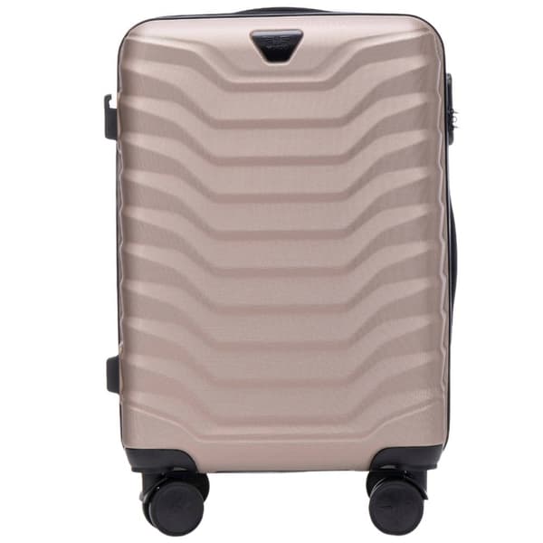 WINGS Elegant Kabinväska Champagne 38L – Robust ABS & 4 Hjul