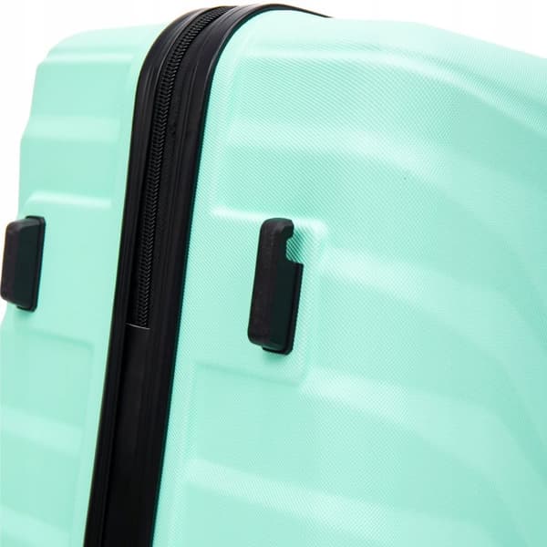 WINGS Lille Kabinekuffert i Solid ABS, 4 Hjul, Grøn, 38L