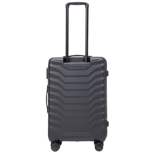WINGS Medium Kuffert sort – ABS, 4 Hjul, Kodelås, Unisex, 65.5 cm