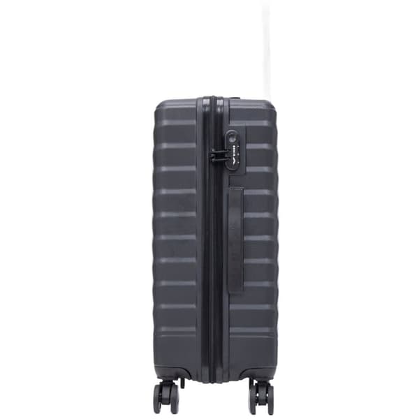 WINGS Medium Kuffert sort – ABS, 4 Hjul, Kodelås, Unisex, 65.5 cm