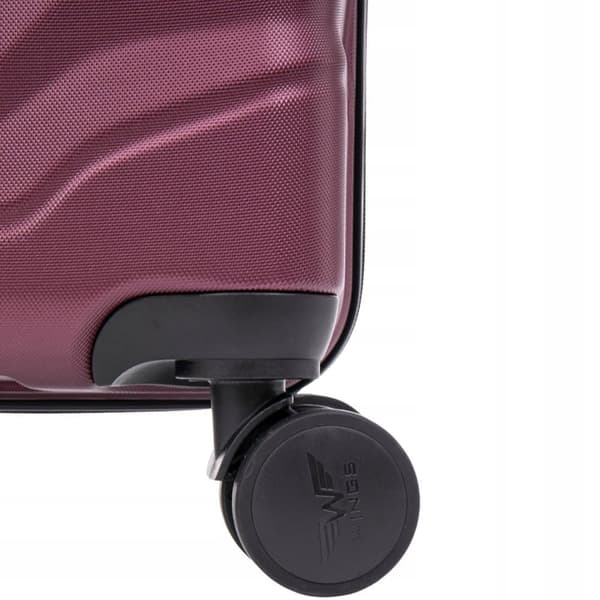 Wings XXL Suuri Kova Matkalaukku ABS Materiaali Burgundy
