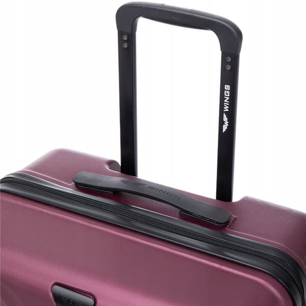 Wings XXL Suuri Kova Matkalaukku ABS Materiaali Burgundy