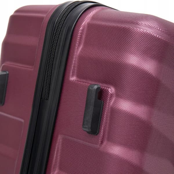 Wings XXL Suuri Kova Matkalaukku ABS Materiaali Burgundy
