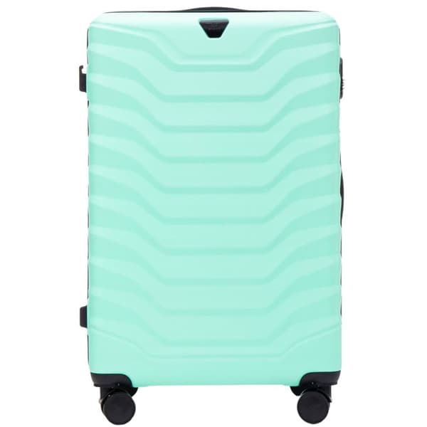WINGS XXL Grøn Geometrisk Hardcase Rejsekuffert med 4 Hjul, 97L