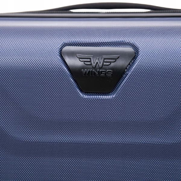 WINGS Blå ABS Kabinresväska, Ryanair-Formad, Smidig & Elegant