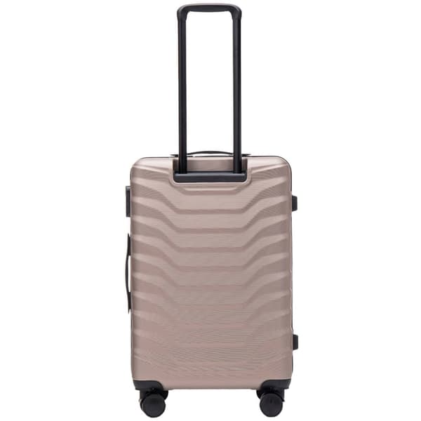 WINGS Eleganta 4-dels Champagne Bagageset i Hård ABS med 4 Hjul