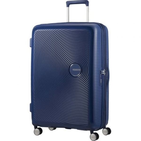 Stor koffert American Tourister SoundBox Spinner Blå 110 L 77 x 51,5 x 32,5 cm