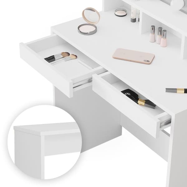 VICCO Ania sminkbord vit + bänk