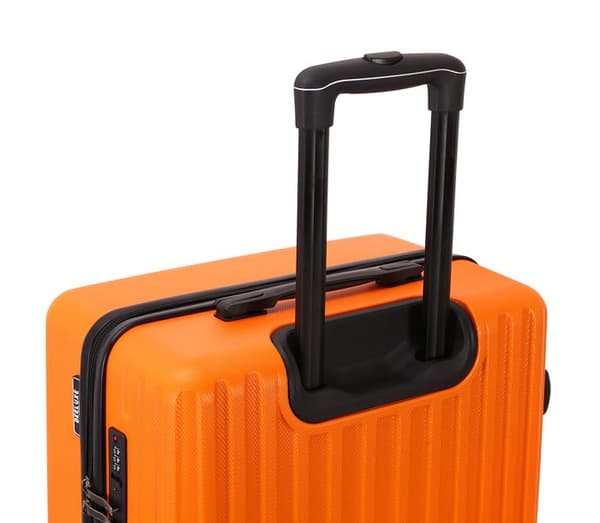 DEELUXE - Kabinväska 4 hjul dubbel ABS hård 34x55x23cm URBANITE ORANGE
