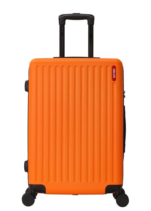 DEELUXE - Kabinväska 4 hjul dubbel ABS hård 34x55x23cm URBANITE ORANGE