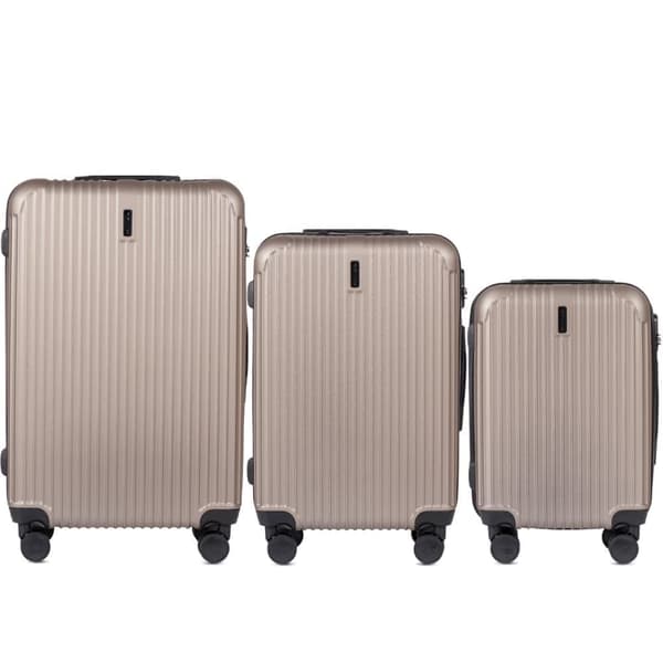 Wings Egret SELECT - 3-delt kuffertsæt i Guld ABS+ med kode-lås