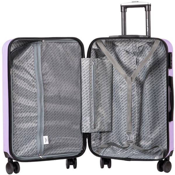 WINGS Egret Medium Kuffert med Udvidelse 24" Beige ABS+ Sikkerheds Lås