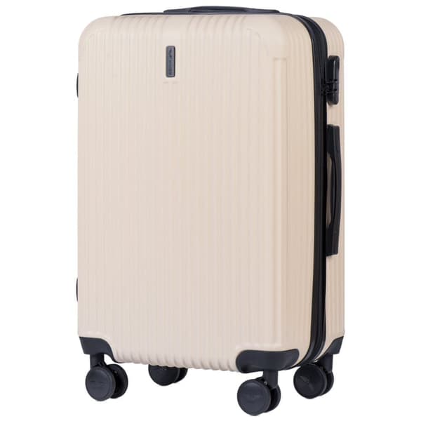 WINGS Egret Medium Kuffert med Udvidelse 24" Beige ABS+ Sikkerheds Lås