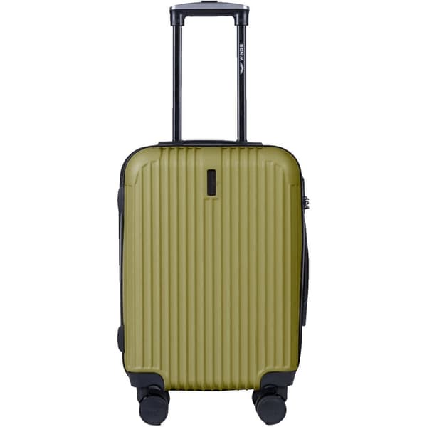 Wings Egret Kabinekuffert 20" Grøn, 38L, Hård ABS Skal, 4 Hjul