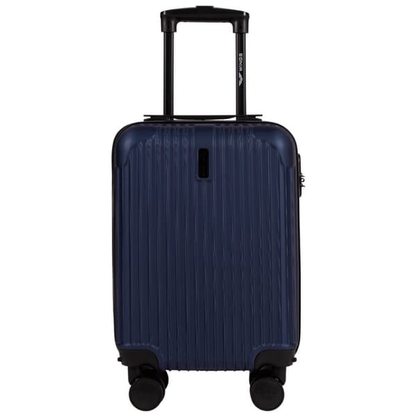 WINGS SELECT 18" Kabinväskor Mörkblå - Tåligt ABS+ med 4 Hjul