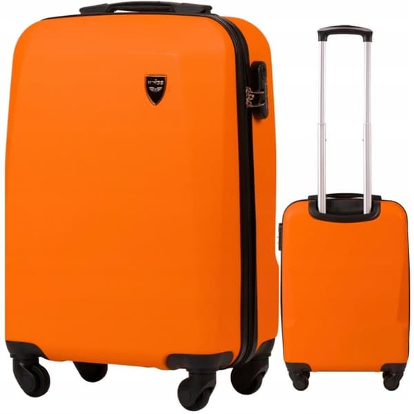WINGS Kabinekuffert - Hårdt ABS, 4 hjul, Gul, 38L, Lås, Unisex