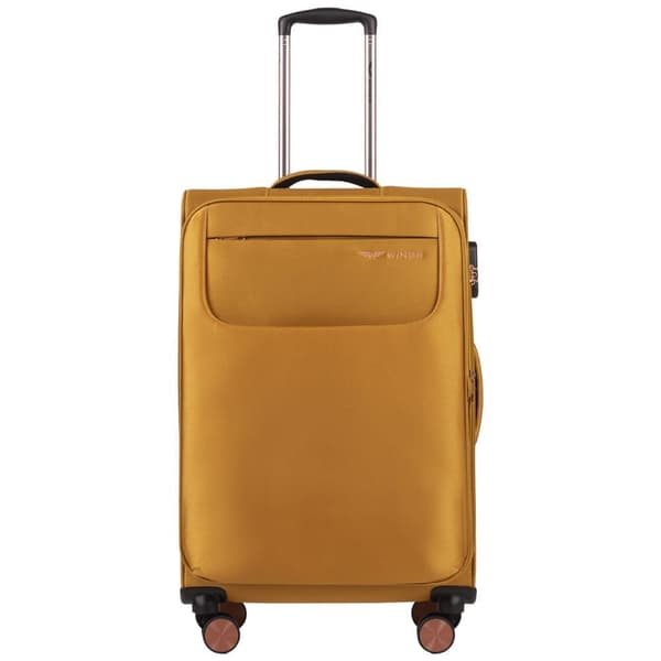 Wings Tern Medelstor Mjuk Resväska 24" Gul - Sifferlås, 75,5L