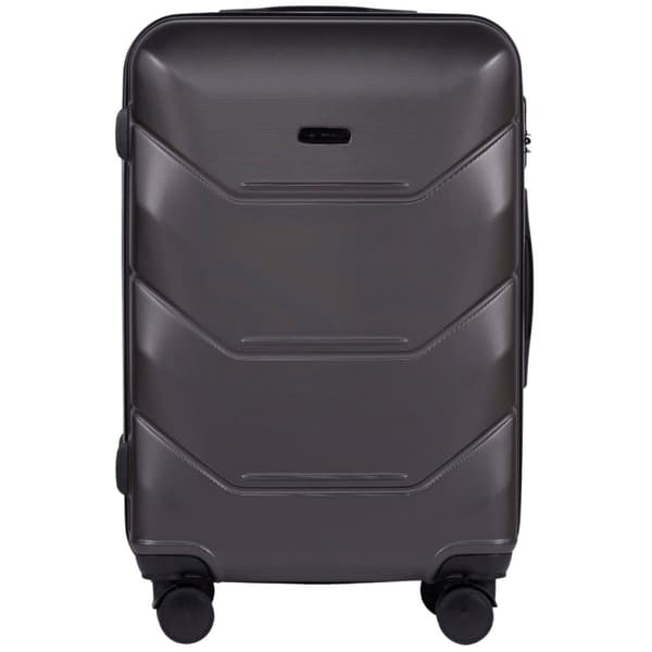 Wings Smart Sæt 3 Trolley-kufferter i Mørkegrå - Peacock 2.0 Kollektion