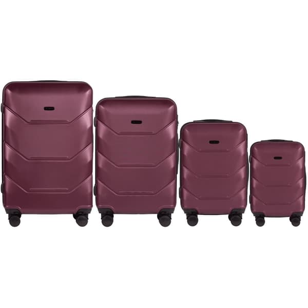 Wings Peacock 2.0 Bagageset 4 delar - Bourgogne Röd