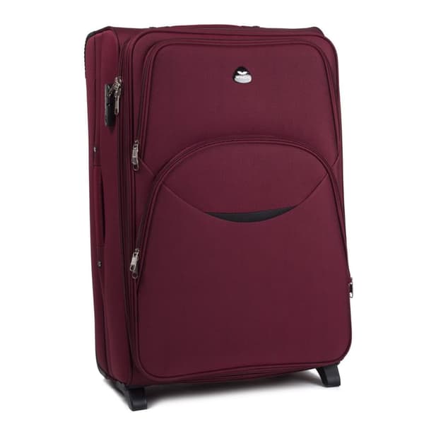 Röd Mjuk Kabinväska WINGS Eagle 28" med Kodlås & 2 Hjul