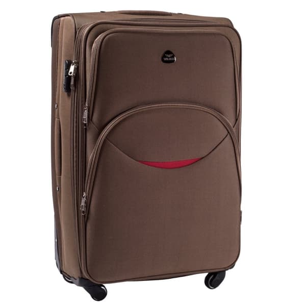 Stor Reseväska Wings 28" – Cordura 4 hjul, Röd, Kodlås, SMART Collection