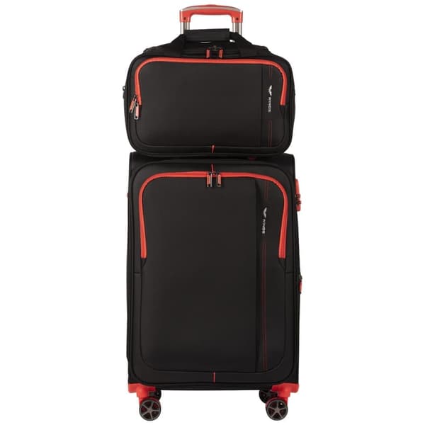 Wings AVOCENT 19" Pehmeä Kabinokokoinen Matkalaukku, 38L, Punainen/Musta