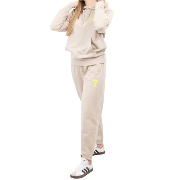 Unisex Oversize Beige Træningssæt med Broderi - Wings x Paprocki & Brzozowski