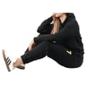 Miniatyrbillede 3 af 7: Unisex Sort Oversize Jogging Sæt med Wings Broderi XL