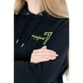 Miniatyrbillede 5 af 7: Unisex Sort Oversize Jogging Sæt med Wings Broderi XL