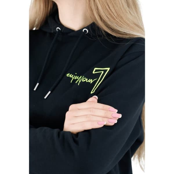 Unisex Sort Oversize Jogging Sæt med Wings Broderi XL