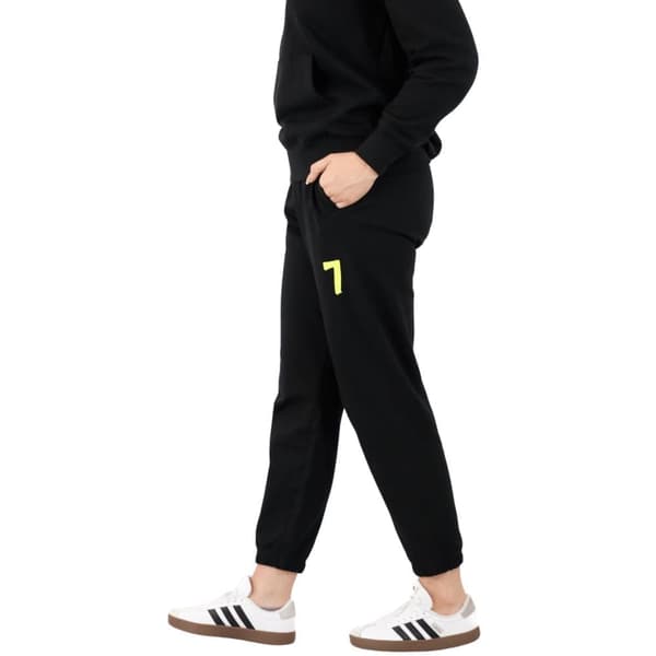 Unisex Sort Oversize Jogging Sæt med Wings Broderi XL