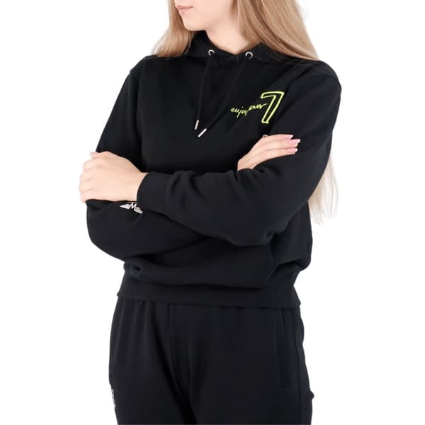 Unisex Sort Oversize Jogging Sæt med Wings Broderi XL