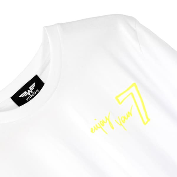 Unisex Oversize T-Shirt med Broderet "7" - Paprocki & Brzozowski - Hvid L