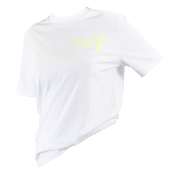 Unisex Oversize T-Shirt med Broderet "7" - Paprocki & Brzozowski - Hvid L