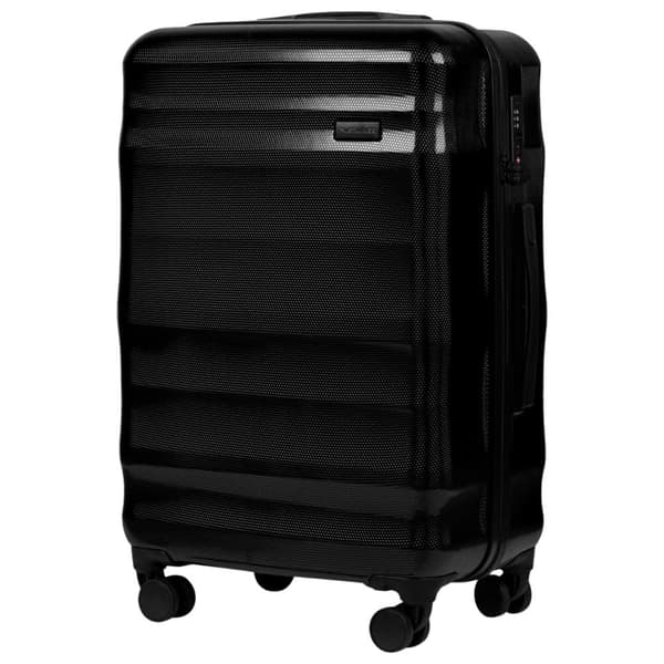 WINGS VULTURE 24" Medium Kuffert, Sort, 4 Hjul, Polycarbonat, 63L
