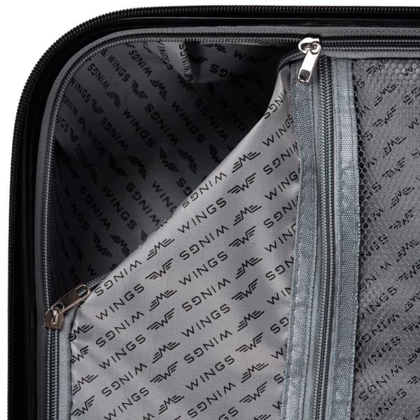 Wings PRIME Trolley Kuffertsæt - Sort Polykarbonat - 3 stk S/M/L