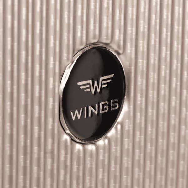 Wings Kabinekuffert 20" Rød - Let Hardcase med 4 Hjul & Kodelås