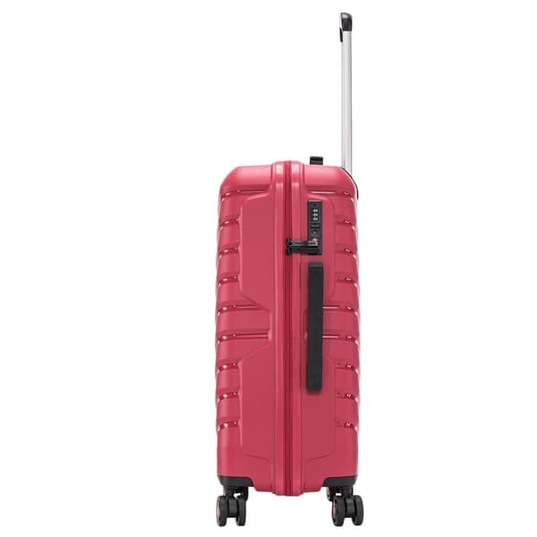 Wings PHOENIX Suuri Kova Matkalaukku, 28", Musta, Polipropyleni, 4 Pyörää, TSA Lukkomenetelmä, 10 Vuoden Takuu