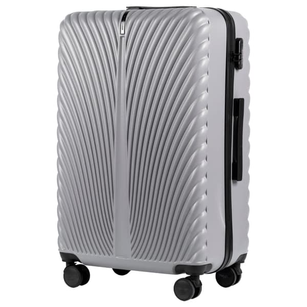 WINGS SWAN Stor Kuffert 28" Grå - ABS+ Materiale, 4 Drejelige Hjul