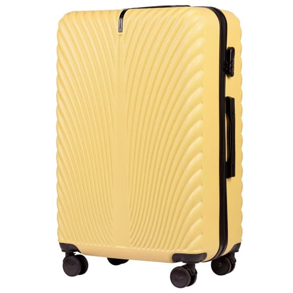 WINGS SWAN 28" Stor Gul Kuffert, 97L, ABS+ Materiale med Kodelås