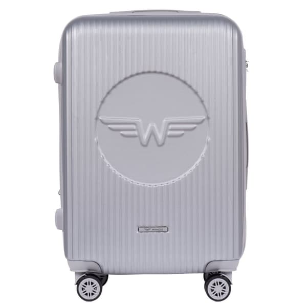 Wings Swallow 3.0 Sølv Medium Kuffert 63L med 4 Hjul, ABS+