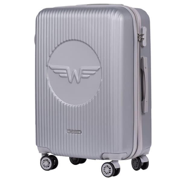 Wings Swallow 3.0 Sølv Medium Kuffert 63L med 4 Hjul, ABS+