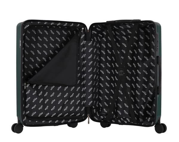 DEELUXE - Kabinväska 4 hjul dubbel ABS hård 34x55x23cm URBANITE GRÖN GRAN