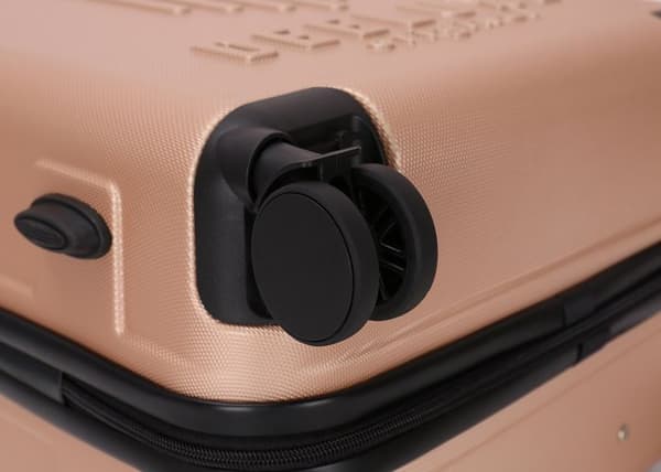 DEELUXE - Medelstor resväska 65cm ABS Stel 4 dubbla hjul CITYVIEW CHAMPAGNE