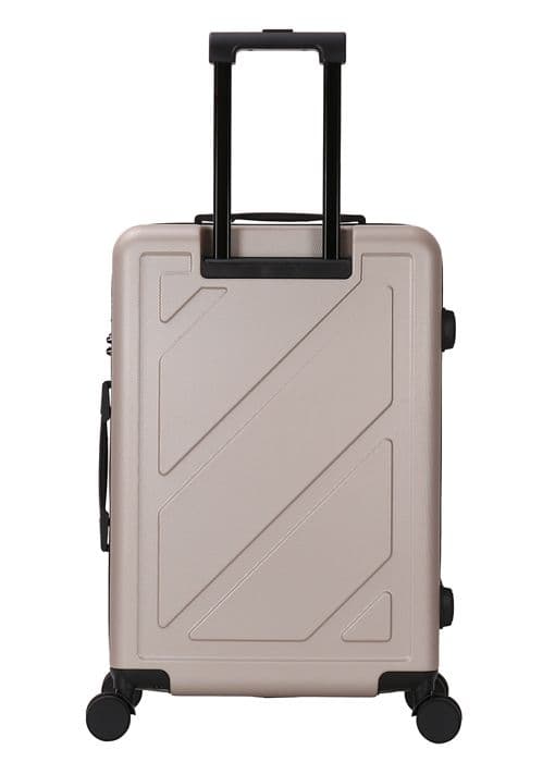 DEELUXE - Kabinväska 4 hjul dubbel hård ABS 34x55x23cm DOWNTOWN BEIGE SAND